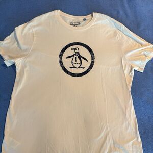An Original Penguin by Munsingwear Yellow Graphic Logo T-Shirt XL